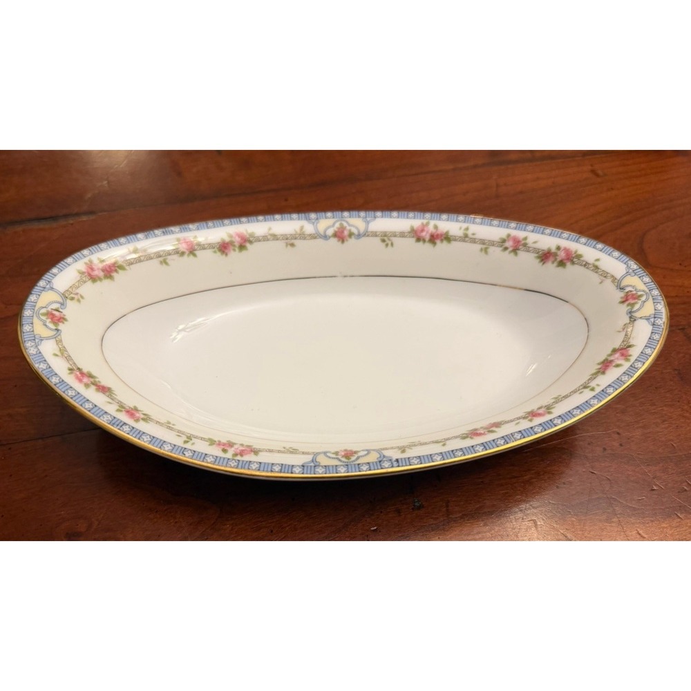 Vintage Noritake Kenmore Porcelain Oval Relish Dish / Butter Tray